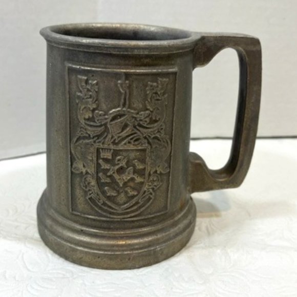 VTG 1960's RWP Wilton Pewter Stein Mug Coat of Arms/Crest USA - Picture 1 of 8